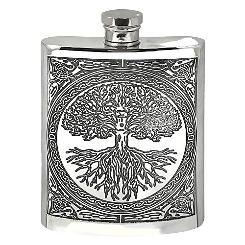 ★Eva　新品未使用スキットル　PEWTER HIP FLASK Bestsub-Engraving-8oz-240ml-